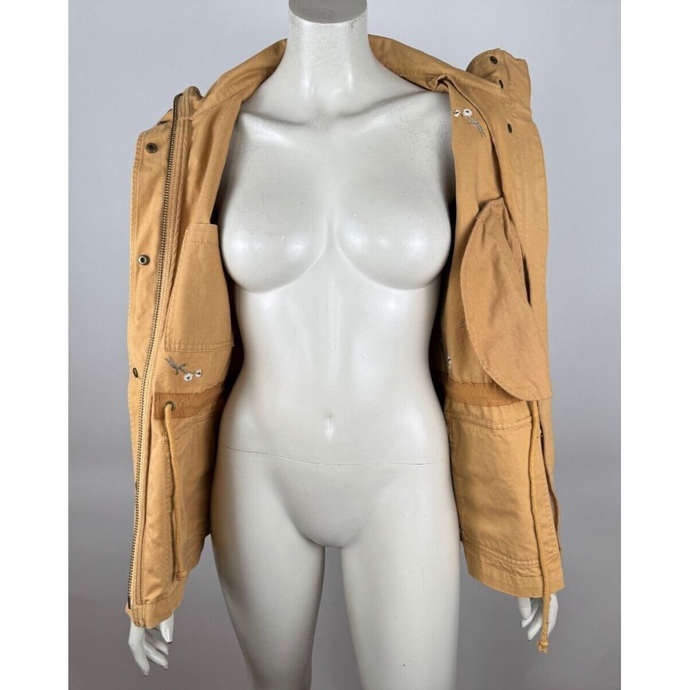 Madewell Embroidered Passage Jacket Women XS EUC $168 Pockets Cotton Full Zip - Picture 5 of 16